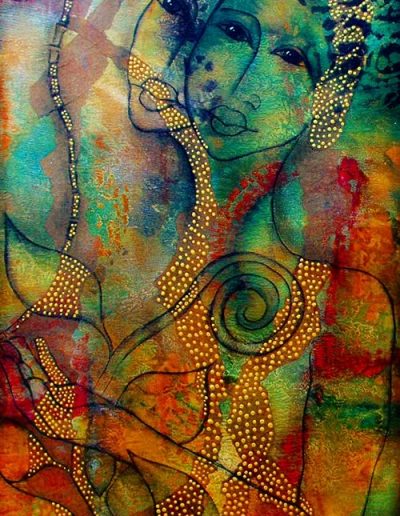 Feel Deeply and Compassion Will Find You, from the Dreamscapes collection of paintings by contemporary fine artist Pegi Smith, Ashland, Oregon