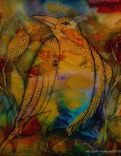 Longing to Fly in My Mind's Eye, from the Dreamscapes collection of paintings by contemporary fine artist Pegi Smith, Ashland, Oregon