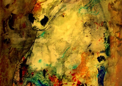 Spring Warrior, from the Equine collection of paintings by contemporary fine artist Pegi Smith, Ashland, Oregon