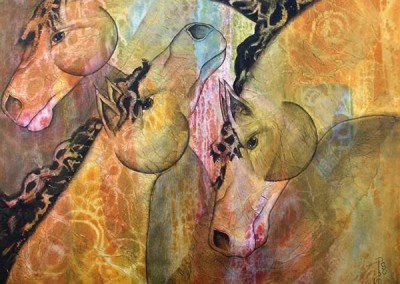 Whispers In The Wind, from the Equine collection of paintings by contemporary fine artist Pegi Smith, Ashland, Oregon